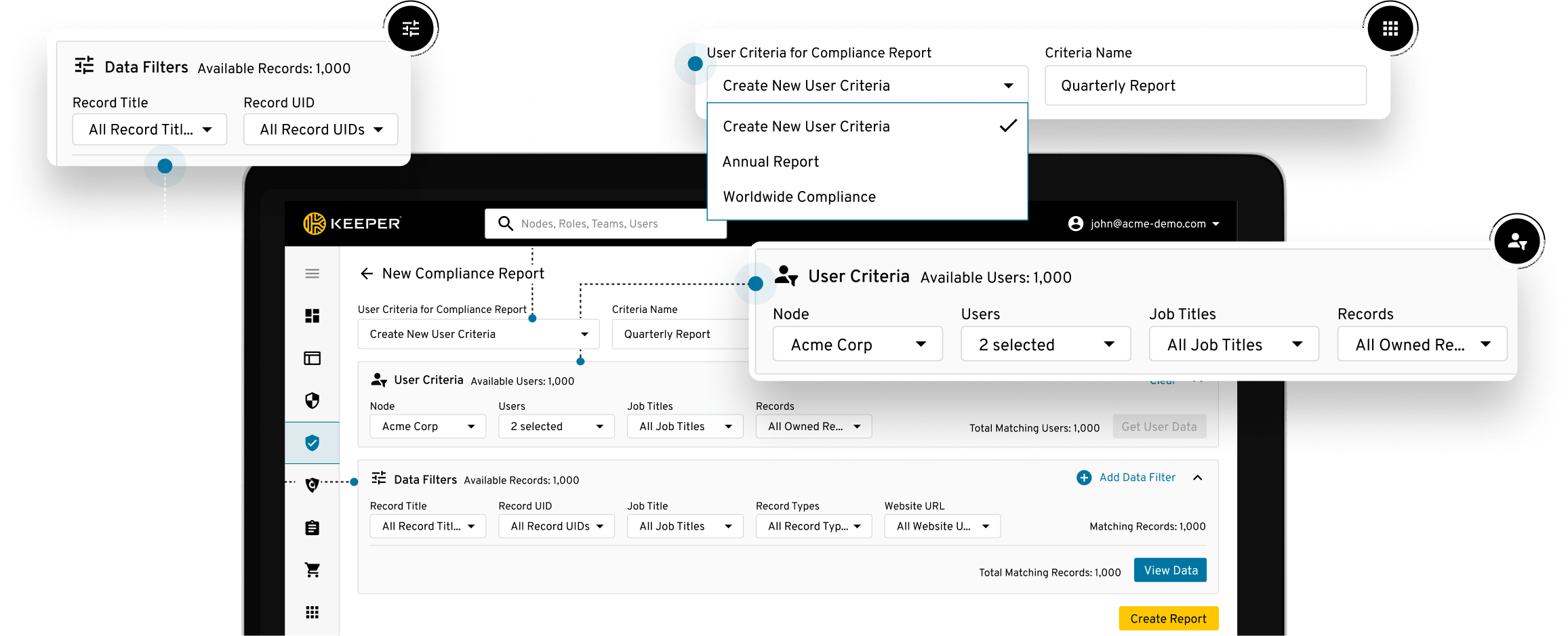 Keeper Enterprise has the most comprehensive event logging and reporting tools for compliance auditors Keeper Enterprise has the most comprehensive event logging and reporting tools for compliance auditors