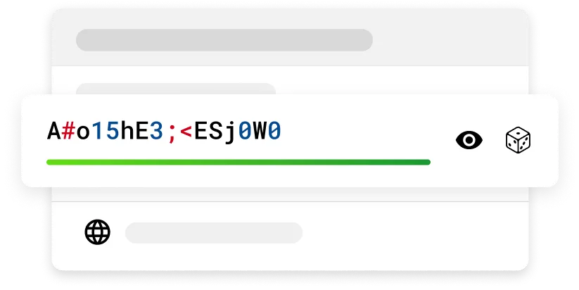 Create new and strong passwords