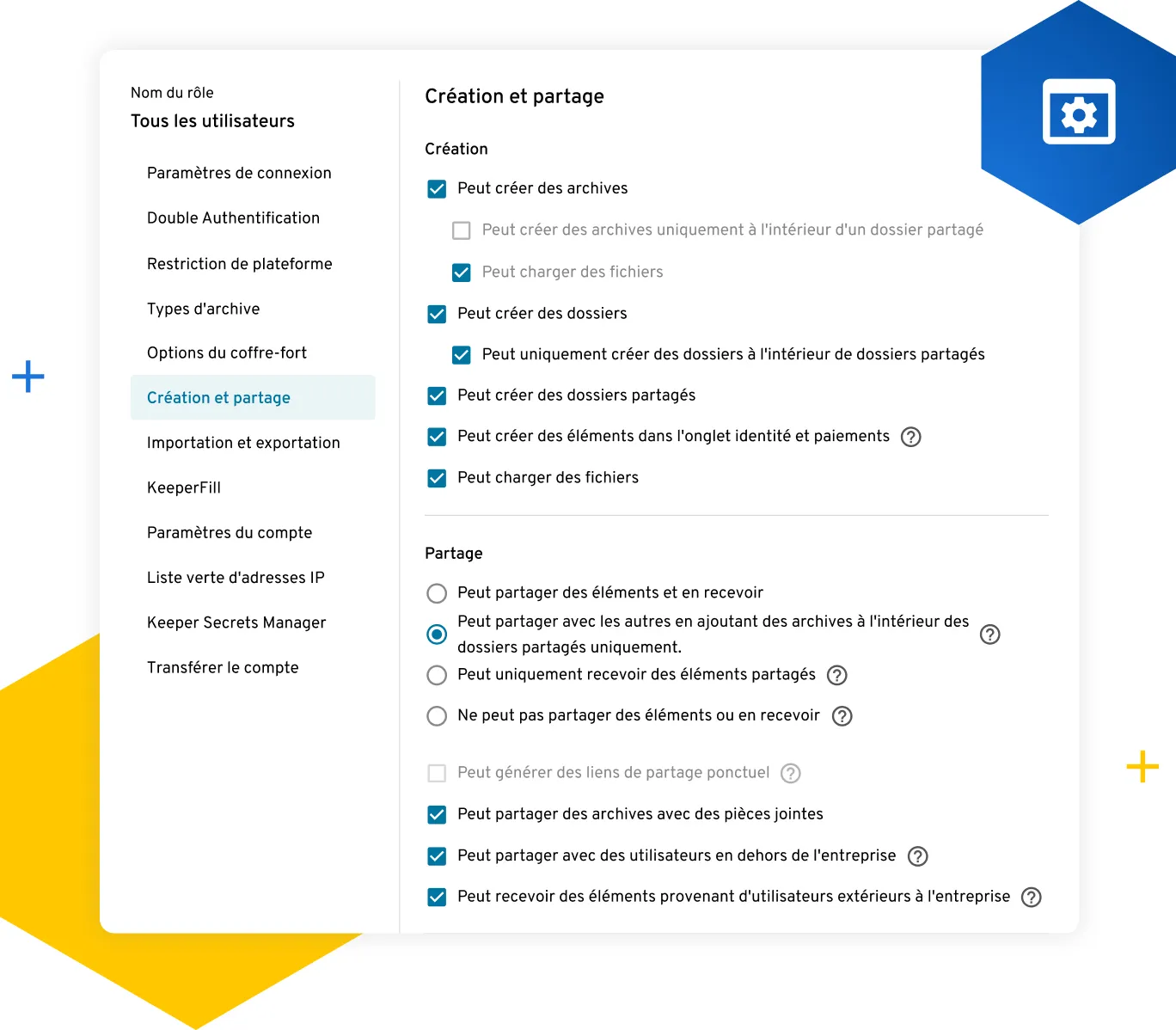 Exécutions de partage granulaire